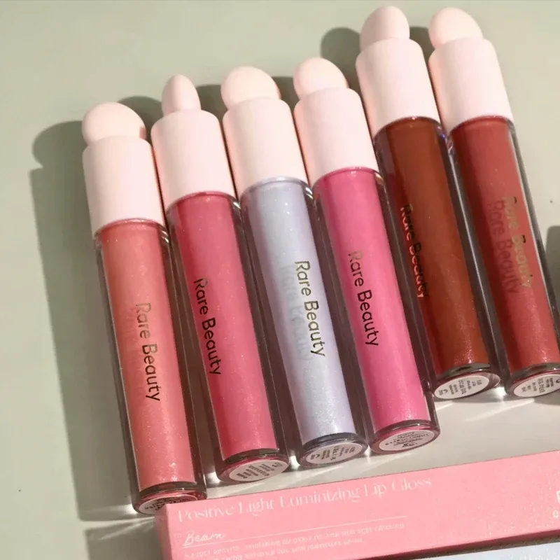 Rare Beauty Lipstick Lip Gloss Combination Set with Fine Sparkling Texture Moisturizing Lips Soft Smooth Moisturizes The Lips — image 4