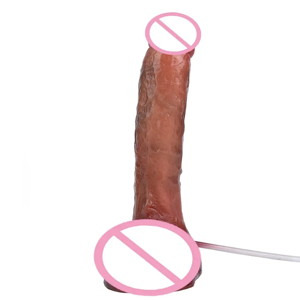 Lifelike Squirting Penis Silicone Ejaculation Large Realistic Dildo With Sucker Skin Touch Anal Sex Toys For Women — image 3