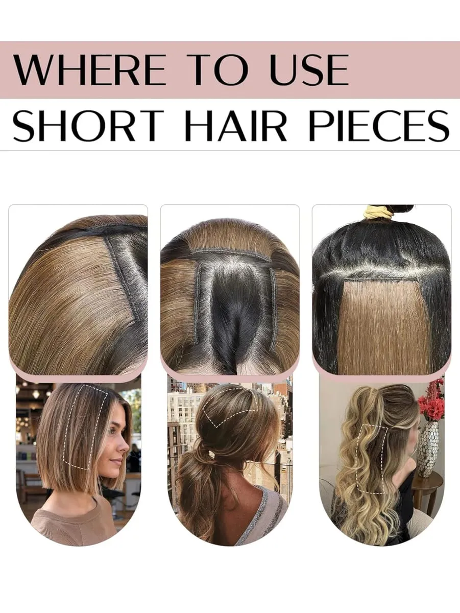Invisible Seamless Synthetic Hair Pads Clip In One Piece Increase Hair Volume Hair Extensions Top Side Cover Hairpiece — image 5
