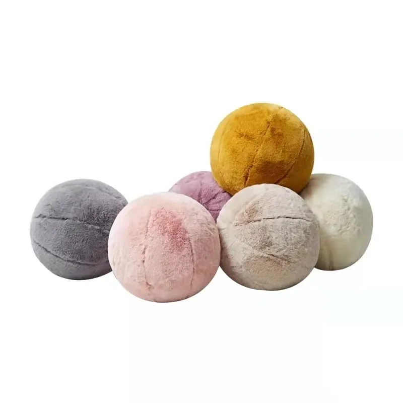 INS Hot Plush Ball Pillow Nordic Style Soft Stuffed Plush Toy Room Decoration Doll Sofa Cushion Baby Kids Friend Birthday Gift — image 2