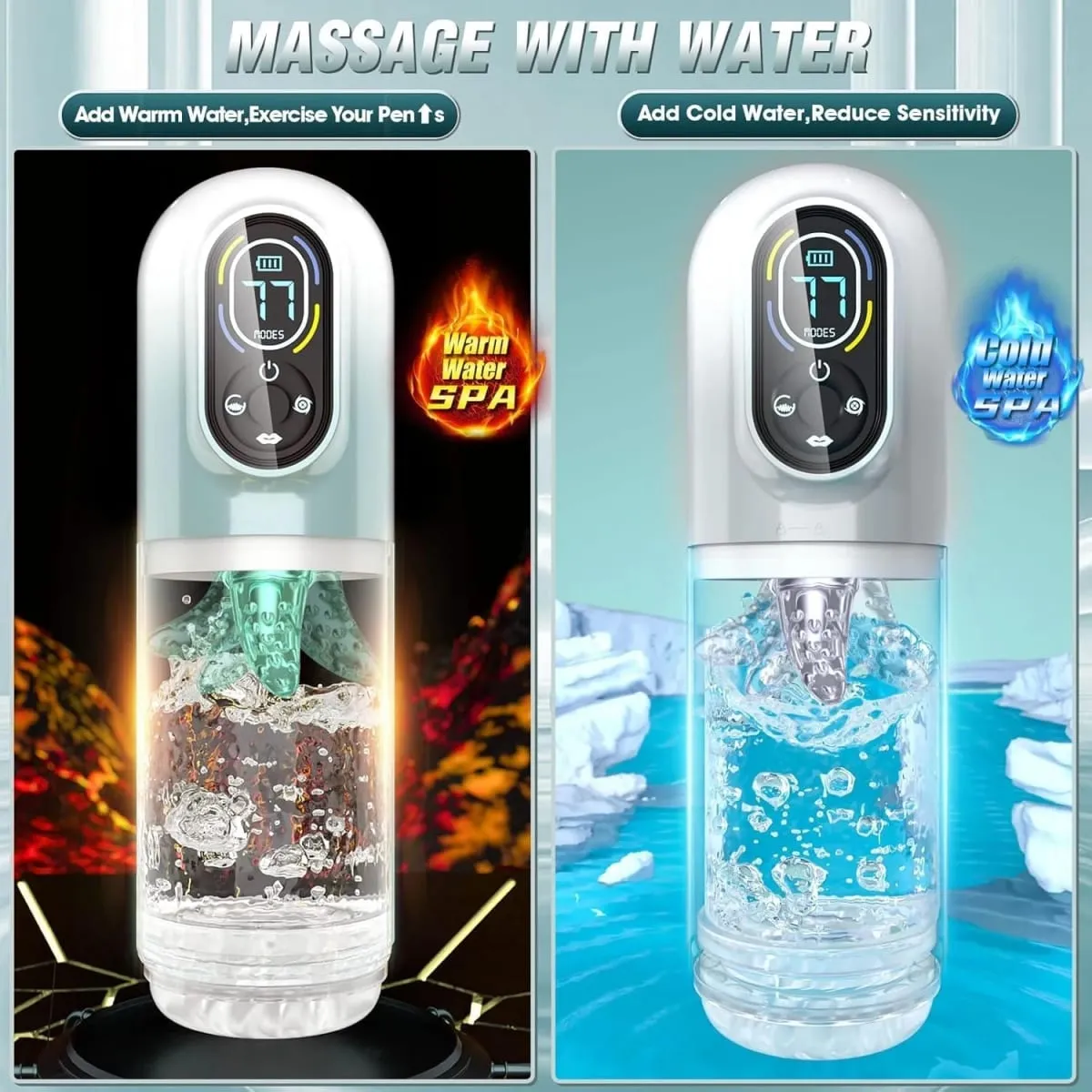 Tự Động Nam Masturbator Dương Vật Bơm Đâm Xoay 9 Rung Hút Liếm Chế Độ Thị Giác LCD Túi Âm Hộ Đồ Chơi Tình Dục Người Lớn — image 5