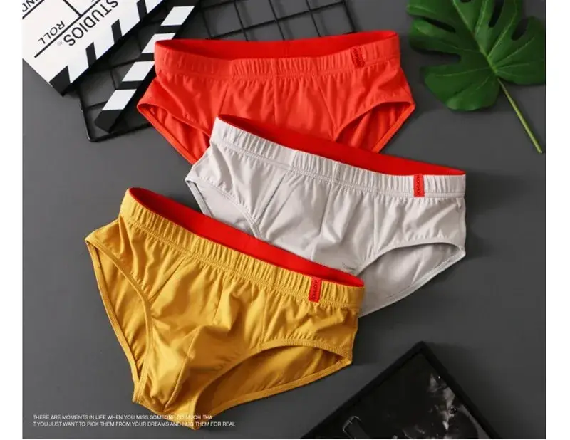 1/3PCS männer Slips Aus Reiner Baumwolle Hohe Qualität Bequeme Unterhose Atmungsaktive Shorts Unterwäsche Dessous Höschen Calcinha Cuecas — image 11