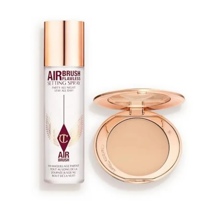 Charlotte Tilbury 100ml 34ml Setting Spray 2PC Set Matte Setting Pressed Powder Oil Control Face Repair Honey Powder Makeup Gift — image 16