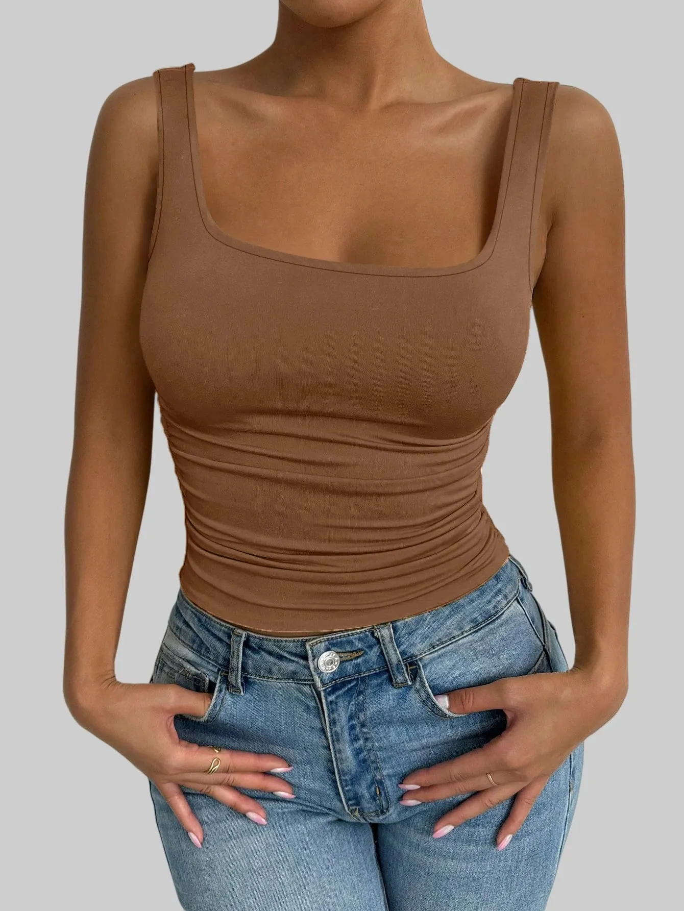 New Fashion Women's Slim Fit Versatile Solid Color Vest — image 2