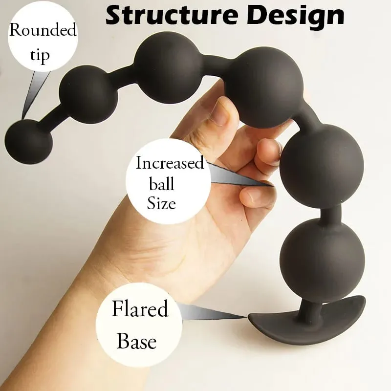 Anal Beads Balls Long Dildo Training Silicone Anus Ass But Butt Plug Analplug Buttplug Butplug Sex Toys Analsex Prostate — image 5