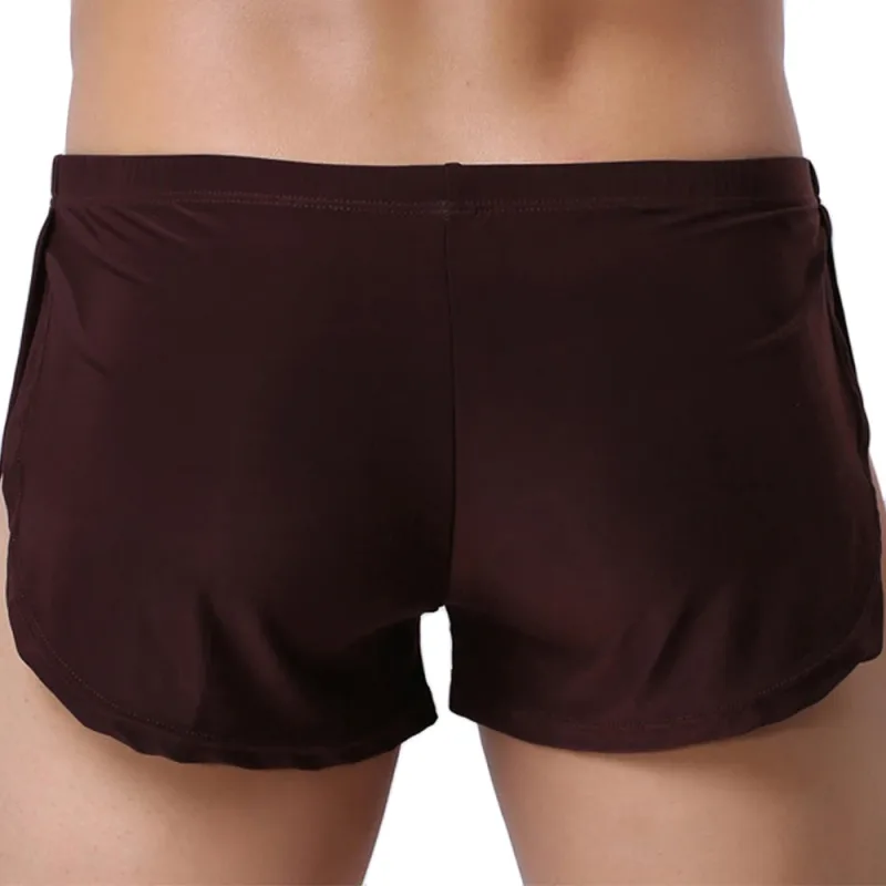 الذكور سراويل الملابس الداخلية الملاكمين تنفس الرجال الملاكم منامة الجانب سبليت السروال Cueca Homem السراويل ملابس خاصة — image 5