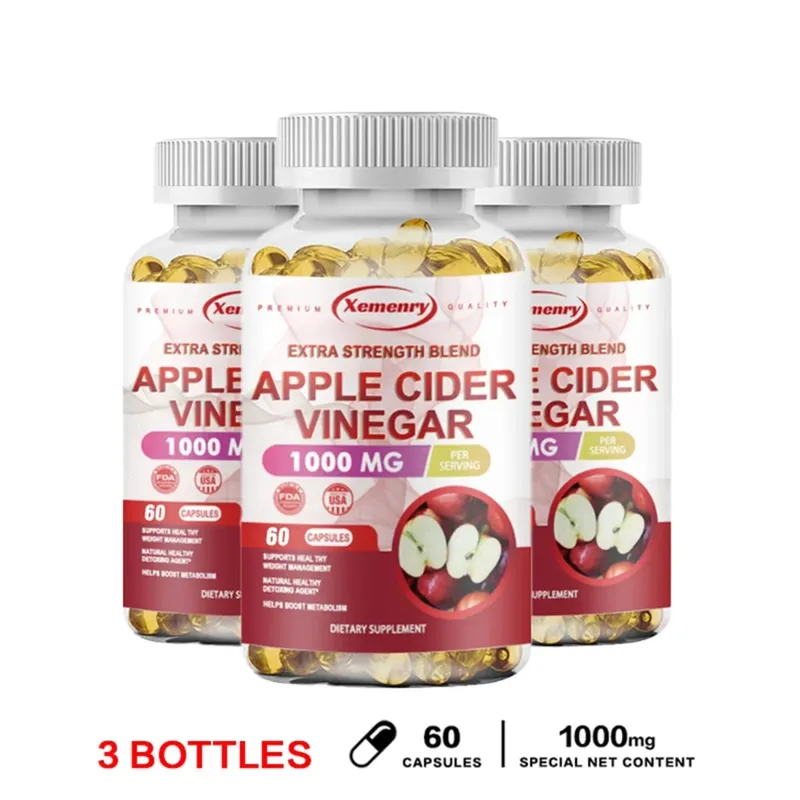 Apple Cider Vinegar Capsules - Fat Burning Detox Slimming Boosts Metabolism Healthy Weight Management — image 10