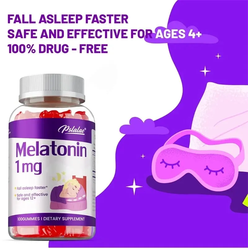 Melatonin Gummies 1mg - Children's Sleep Aids Promote Healthy Sleep Help Children Fall Asleep Faster and Increase Energy — image 5