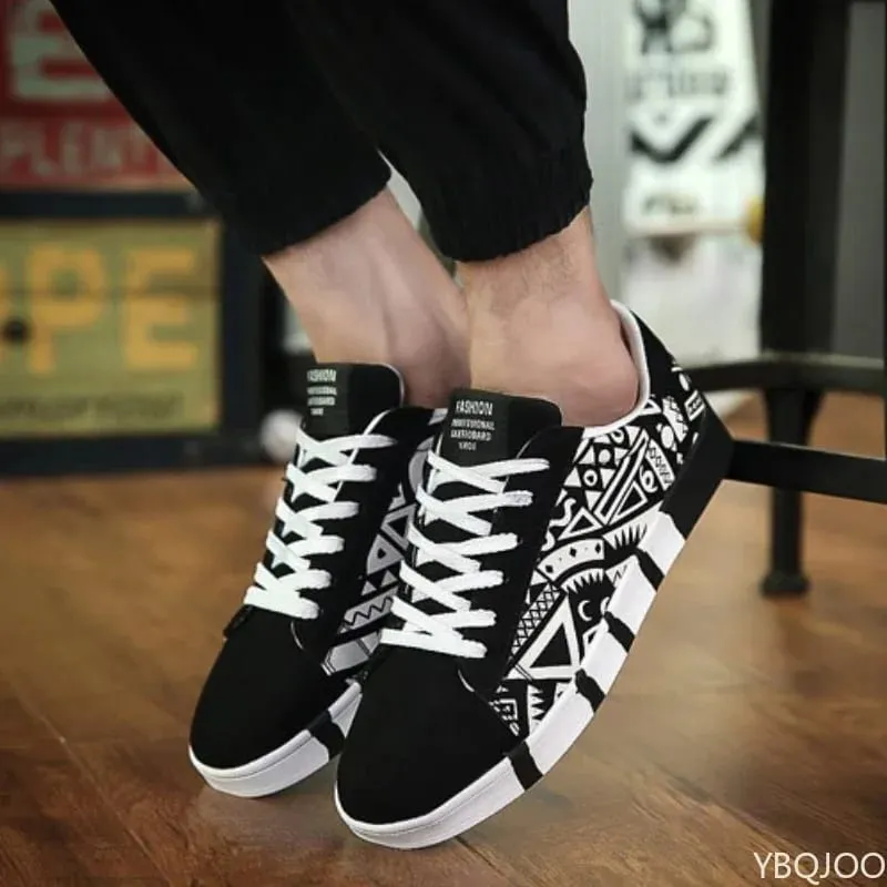 2026 Nieuwe Grote Maat Herfst Mode Nieuwe Casual Comfortabele Platte Herenschoenen Niche Trend Veelzijdige Heren Board Schoenen