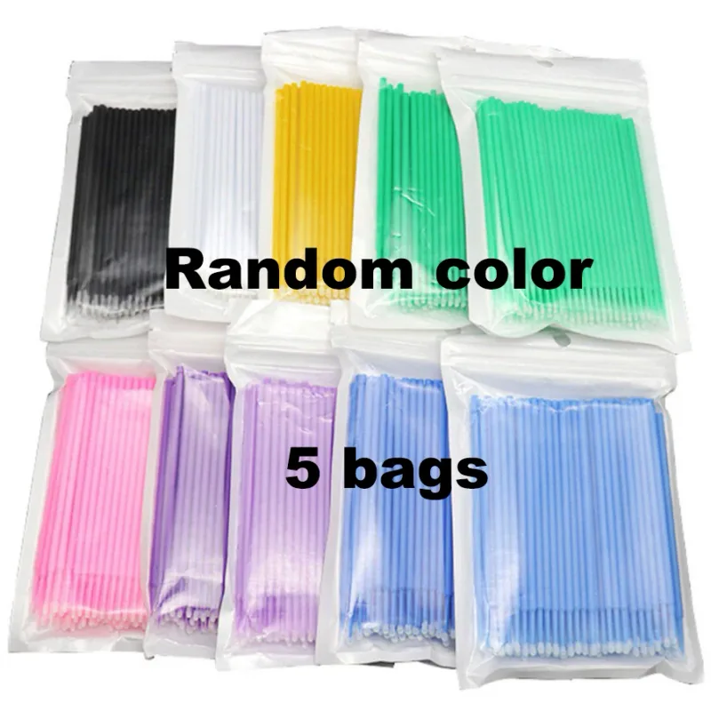 100-1000Pcs Disposable Micro Brush Mascara Wands Applicator Lash Removing Swab Microbrush Eyelash Extension Makeup Brushes Tools — image 8