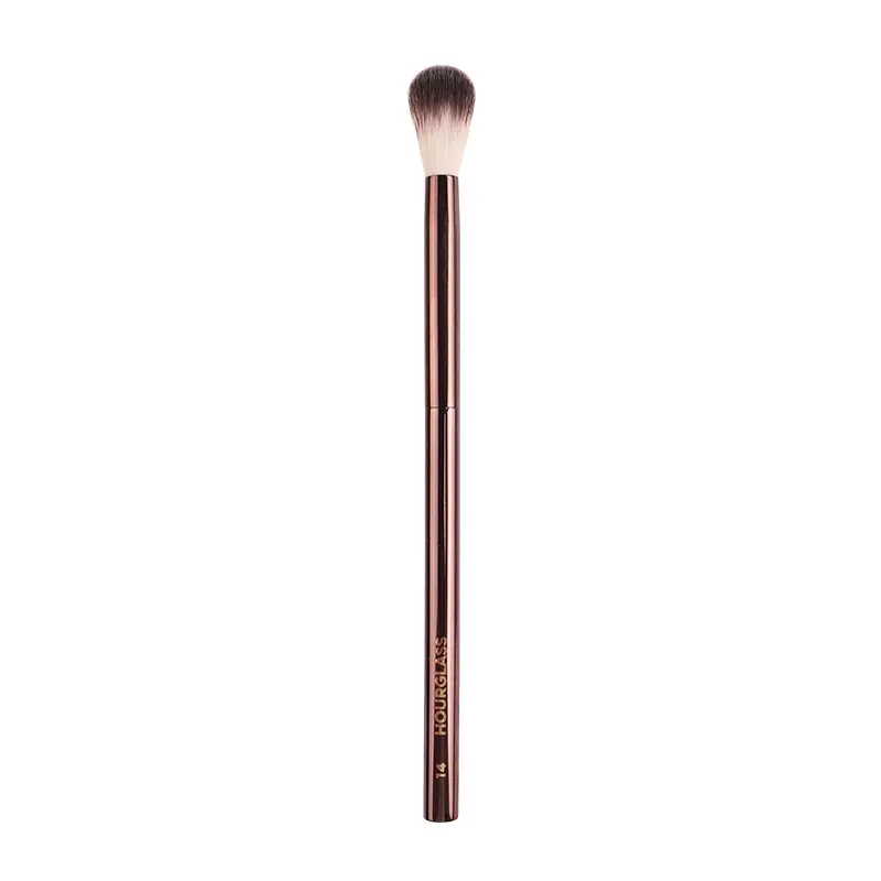 1 piece #14 Eyeshadow Makeup brushes Eye shadow contour Make up brush Highlight Crease Professional Cosmetic tool metal handle — image 1