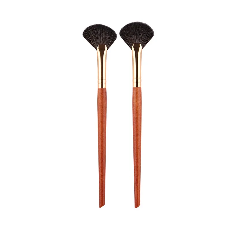 1 piece Small Fan Makeup brushes Highlighter Nose shadow Make up brush Blusher contour exquisite beauty tools Goat hair — image 16