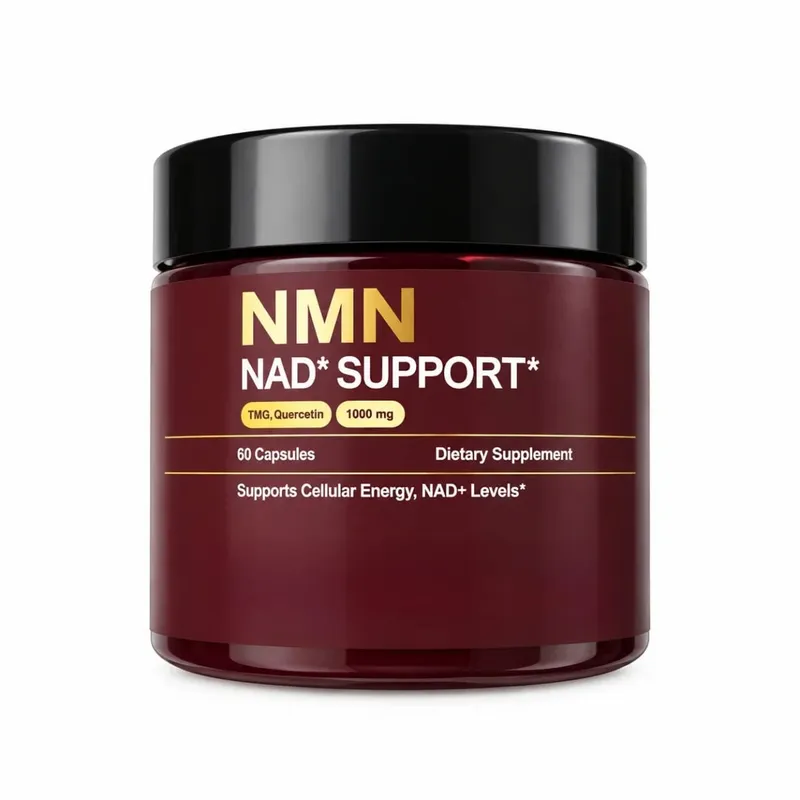 NMN NAD+ Support Supplement 1000mg with TMG & Quercetin for Cellular Energy Healthy Aging & Antioxidant Support 60 Capsules
