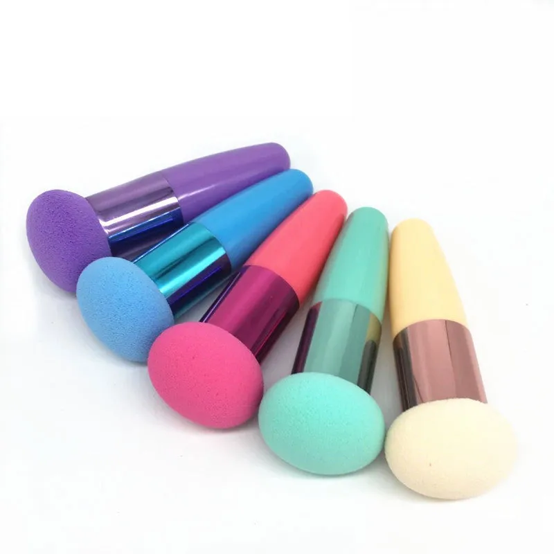 Mushroom Head Makeup Brushes Powder Puff Cosmetic Sponge with Handle Women Fashion Professional Makeup Beauty Tools — image 1