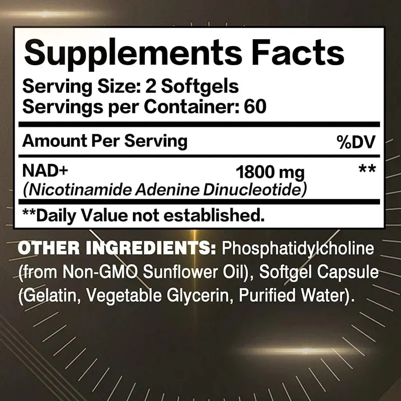 Liposomal NAD Supplement - Support Cellular Health Stamina & Healthy Aging