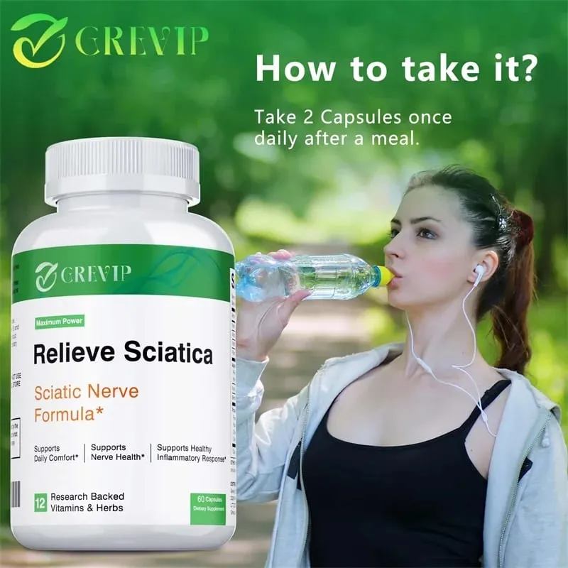 Sciatic Nerve Health Support - Relieve Joint Pain Hip Leg and Lower Back Discomfort and Improves Nervous System Health — image 6