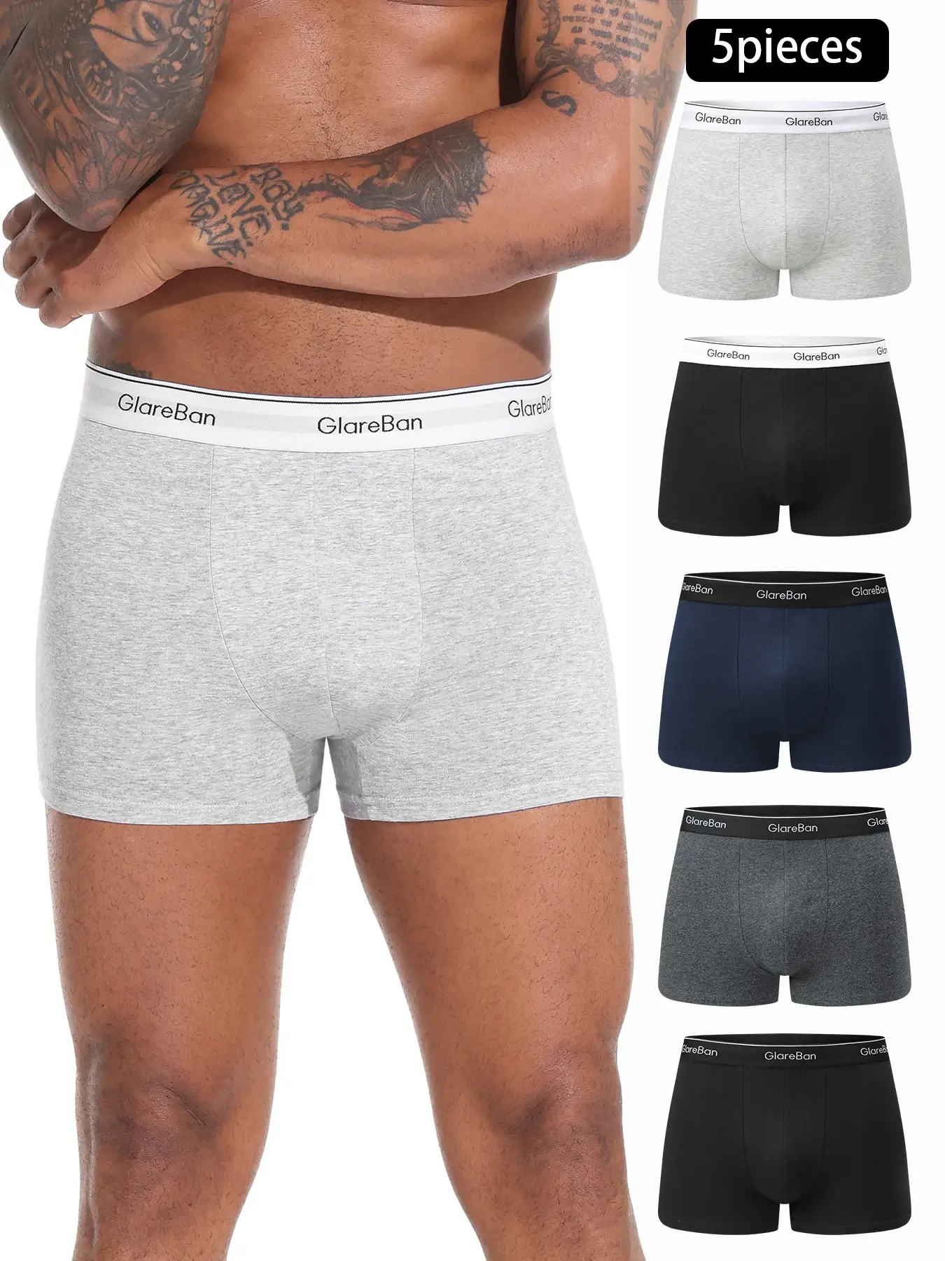 5pcs Pack Cotton Boxer Men Underwear Male Brand Panties And Underpants For Homme Luxury Set Shorts Box Slips Brand Briefs — image 1
