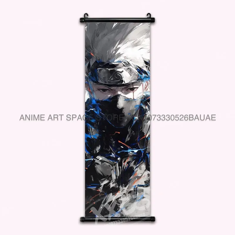 Anime Naruto Hanging Painting Hatake Kakashi Wall Art Scrolls Picture Uchiha Sasuke Home Decor Canvas Poster Haruno Sakura Mural — image 34
