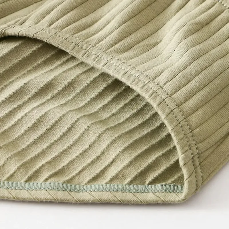 1/3 pièces hommes slips taille moyenne élastique doux respirant Anti-septique U convexe rayé couleur unie décontracté hommes caleçons sous-vêtements hommes — image 18