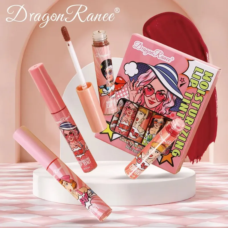 6-pack Lip Gloss Set is easy to color and does not fade. It is a must-have for beginners with lip gloss and holiday — image 2