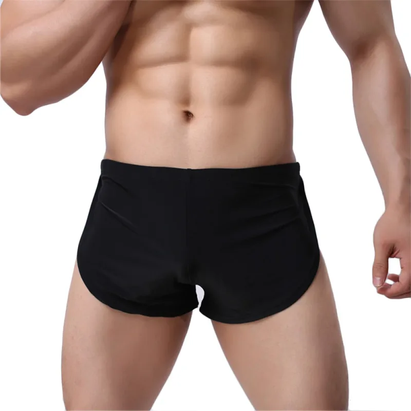 الذكور سراويل الملابس الداخلية الملاكمين تنفس الرجال الملاكم منامة الجانب سبليت السروال Cueca Homem السراويل ملابس خاصة — image 1