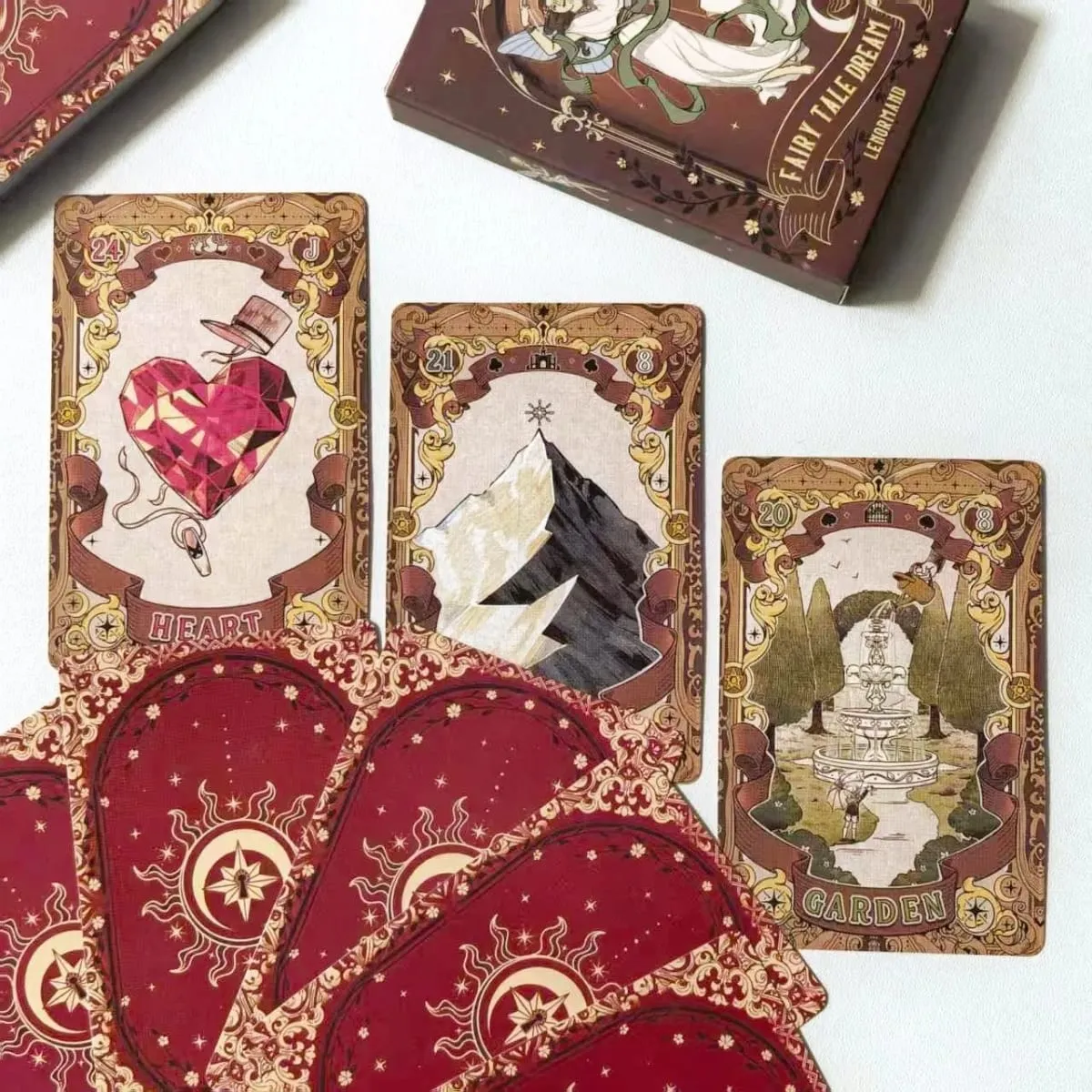 Dek Tarot Lenormand Mimpi Dongeng - Tema Ilustrasi Permainan Meja 44 Kartu untuk Ramalan dan Bercerita — image 6