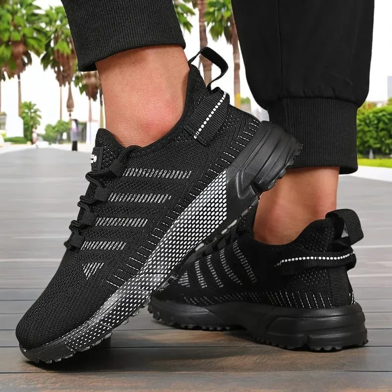 New Men's Sneakers Thick Sole Comfortable Casual Shoes Lightweight Breathable Fashion Running Shoes Luxury Male Tenis Masculino — image 1