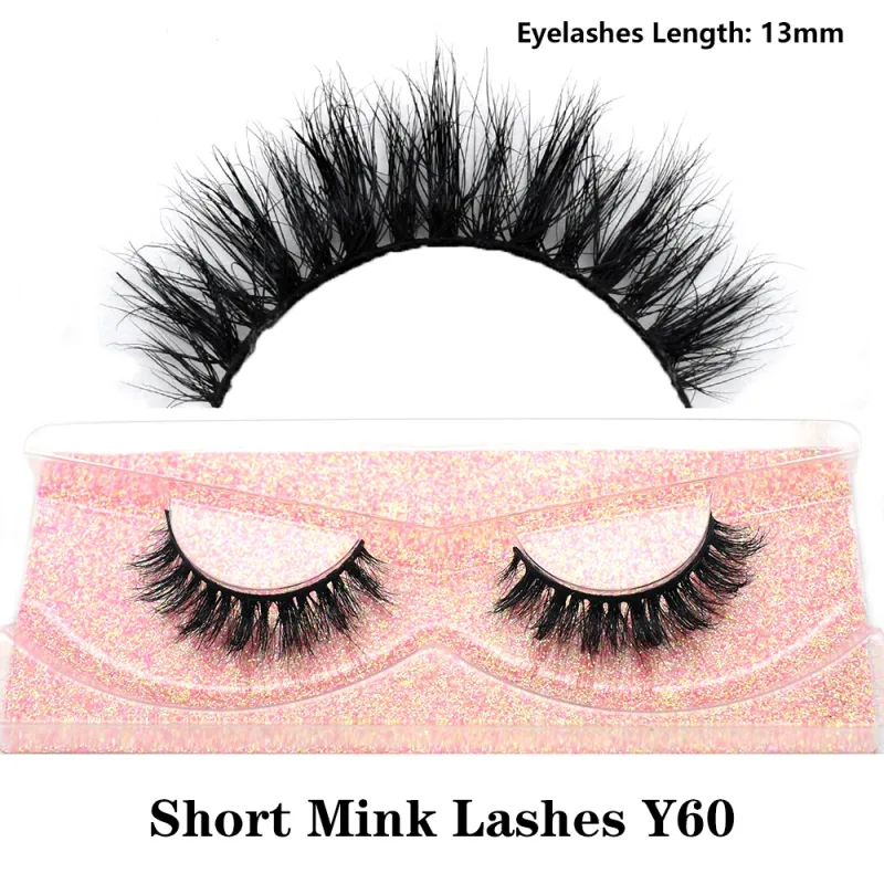 Real Mink Fluffy Short Eye Lashes Extension Wispy Soft Natural Short False Eyelashes Daily Wear Full Strip Lashes Makeup — image 39
