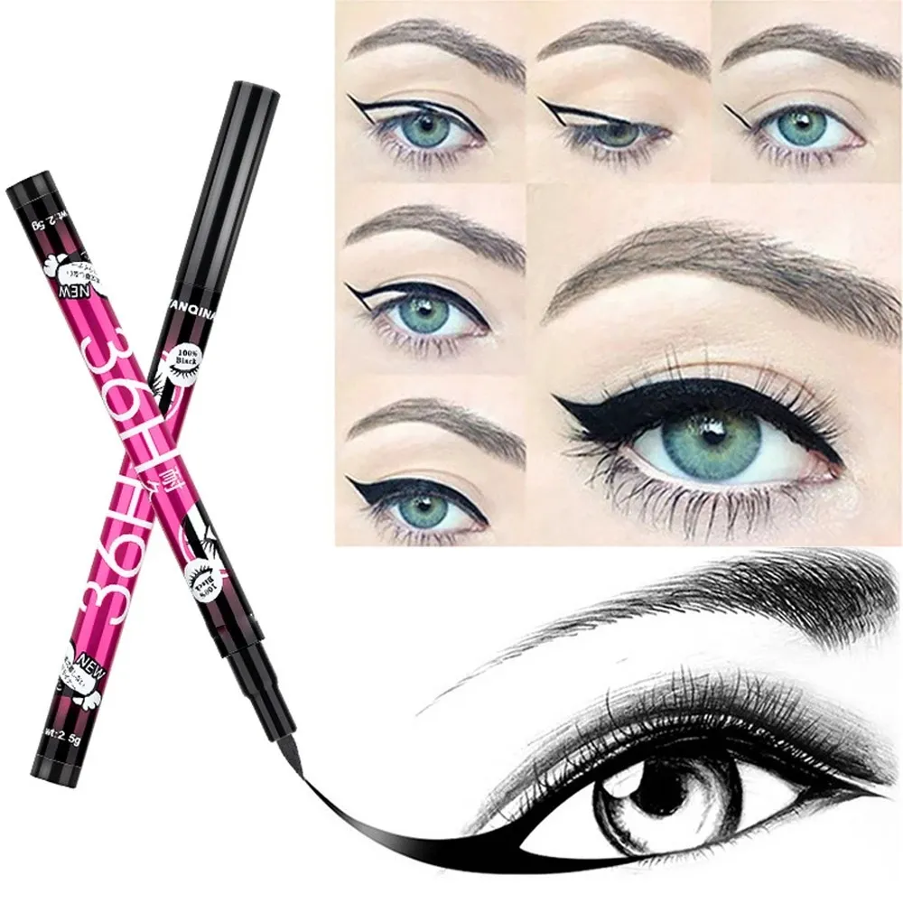 1/3/5 st Slät svart flytande Eyeliner Pen Ultrafin pennspets 36H Eye Liner Penna Vattentät Långvarig nybörjarsminkning