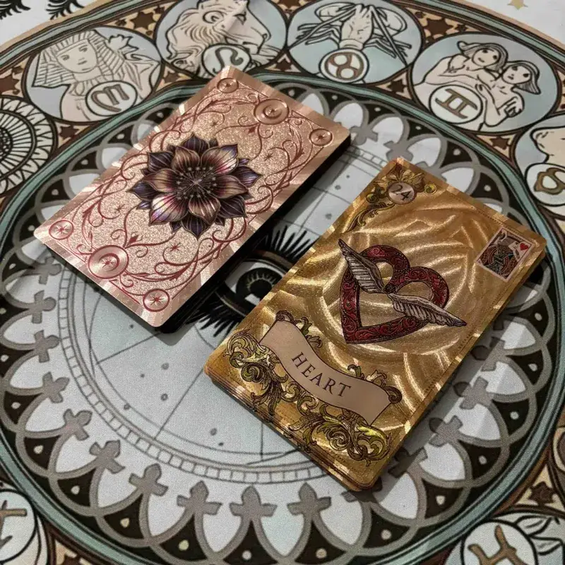 Κάρτες Oracle Lenormand Old Style 12*7 εκ. PVC χρυσό φύλλο μαντείας για αρχάριους και επαγγελματικό σχέδιο παλιού στυλ — image 6