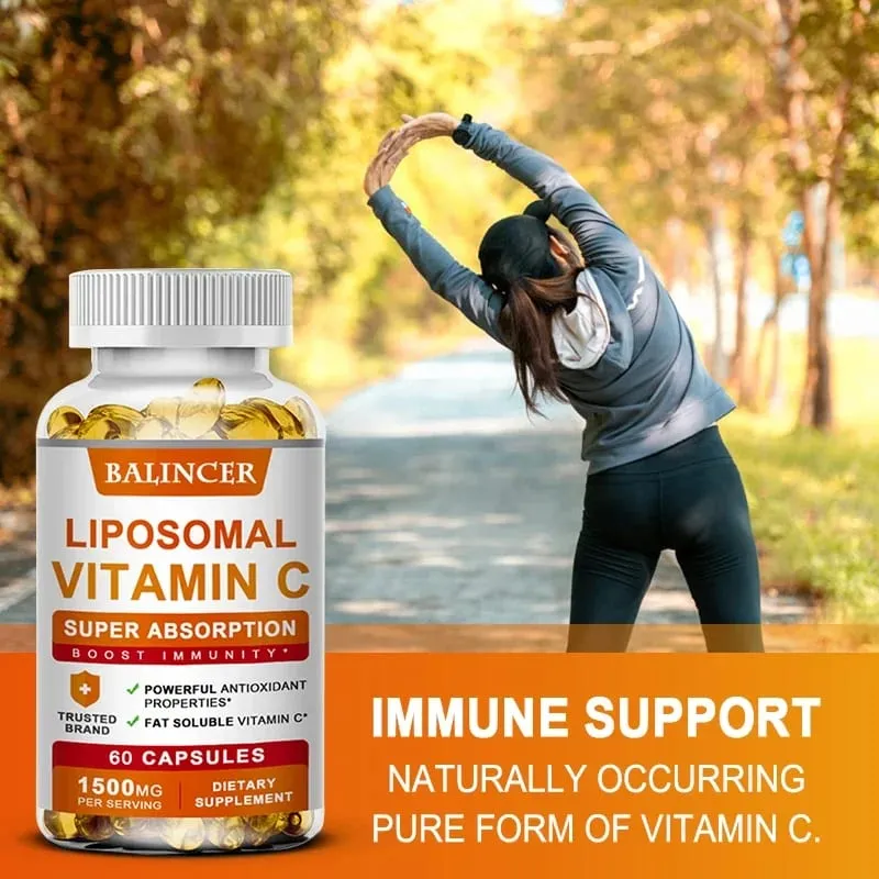 Balincer - Organic Vitamin C Capsules Antioxidant Immune Support Skin Health Vitamin Supplement — image 5