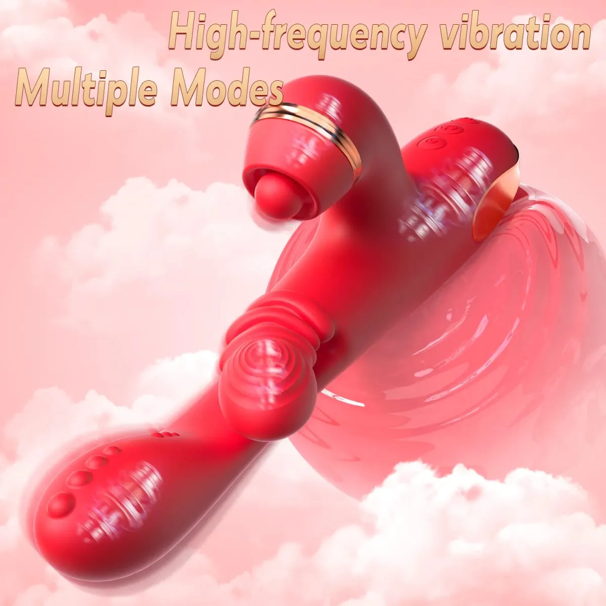 NEW 5 IN 1 Climax Finger Shaped Dildo Vibrator for Woman Clitoris Stimulator 3 Replacement Kneading Masturbator Adult Sex Toys