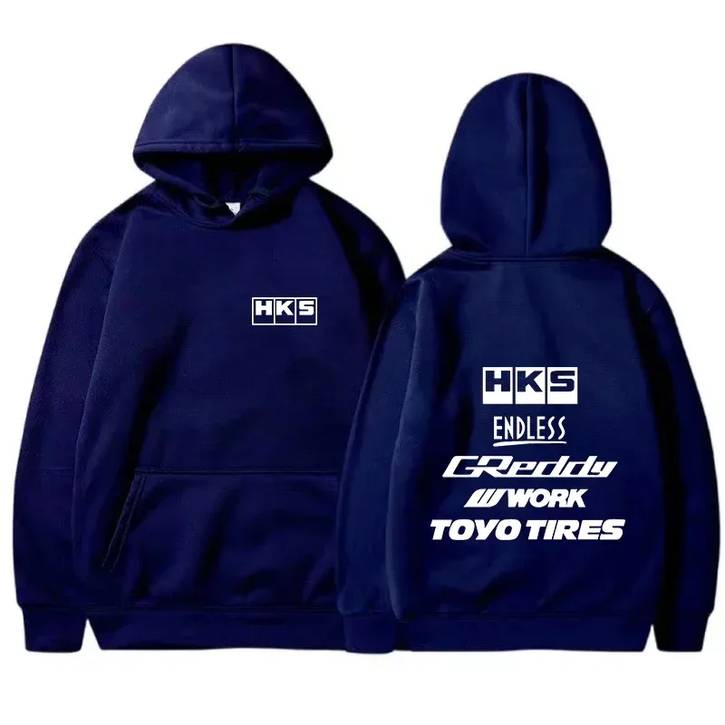 2025 moda męska fajna bluza z kapturem japonia JDM zmodyfikowany samochód HKS ENDLESS bluza z kapturem mężczyźni kobiety Vintage bluza na co dzień z długim rękawem swetry — image 8