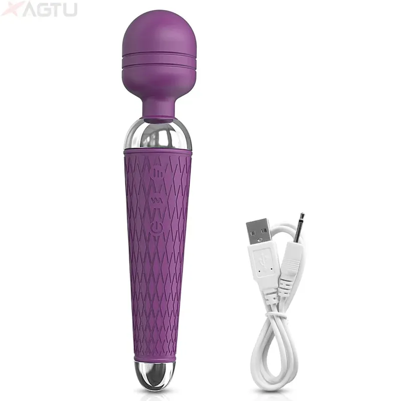 AV Vibrator for Women Clitoris Stimulator Nipple G Spot Magic-Wand Dildo Female Vibrating Masturbation Adult Sex Toy for Women — image 11