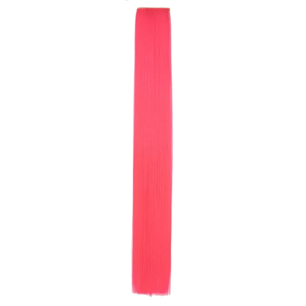 Clip in Hair Extensions Colored Party Highlights 30 inches Multi-colors Straight Hair Synthetic Hairpieces — image 11