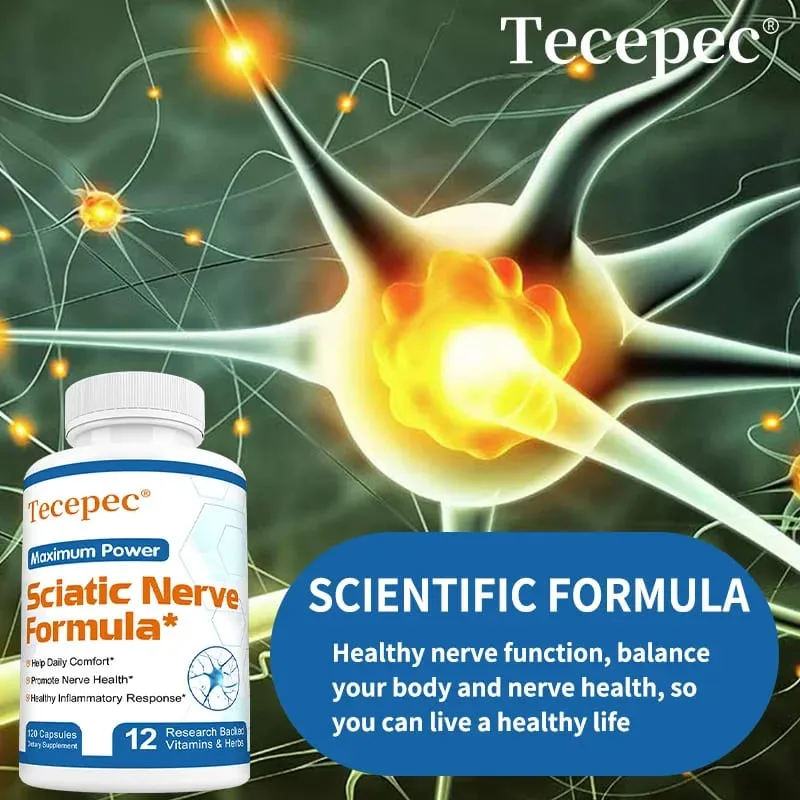 Sciatica Health Support - Sciatica Relief Supplement Vitamin B Complex- Nerve Health Anti-Inflammatory & Nerve Support Formula — image 2