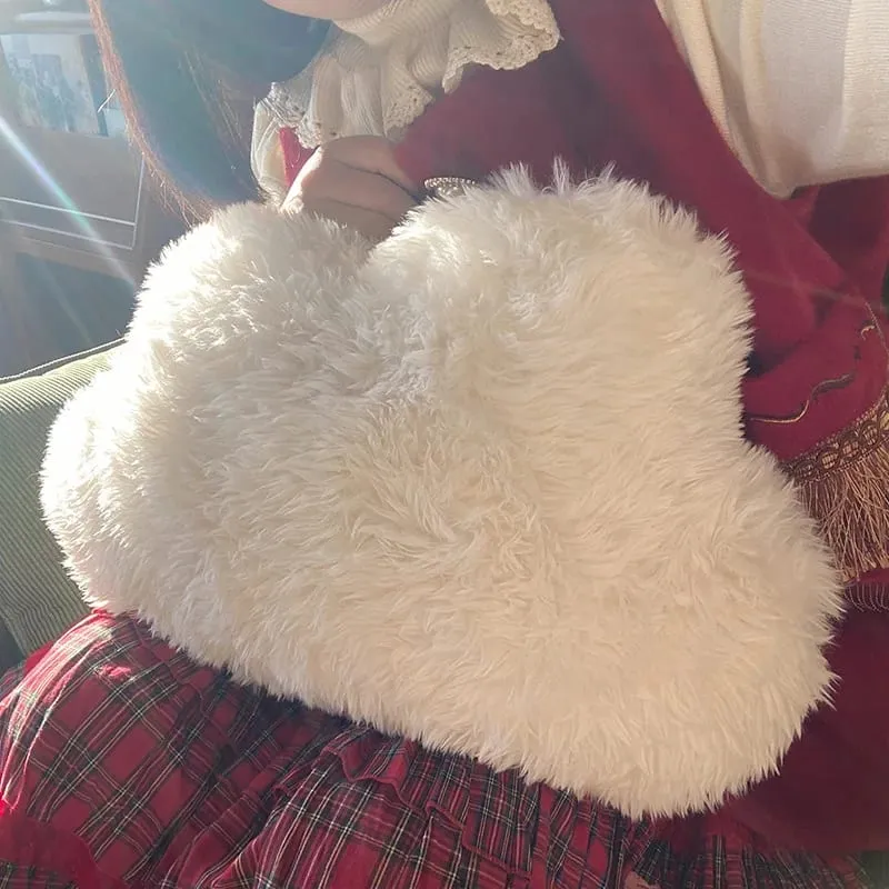 Furry Pillow White Moon Star Cloud Plush Toy Stuffed Adorable Cartoon Weather Huggable Pillow Bedroom Decoration Sofa Cushion — image 7