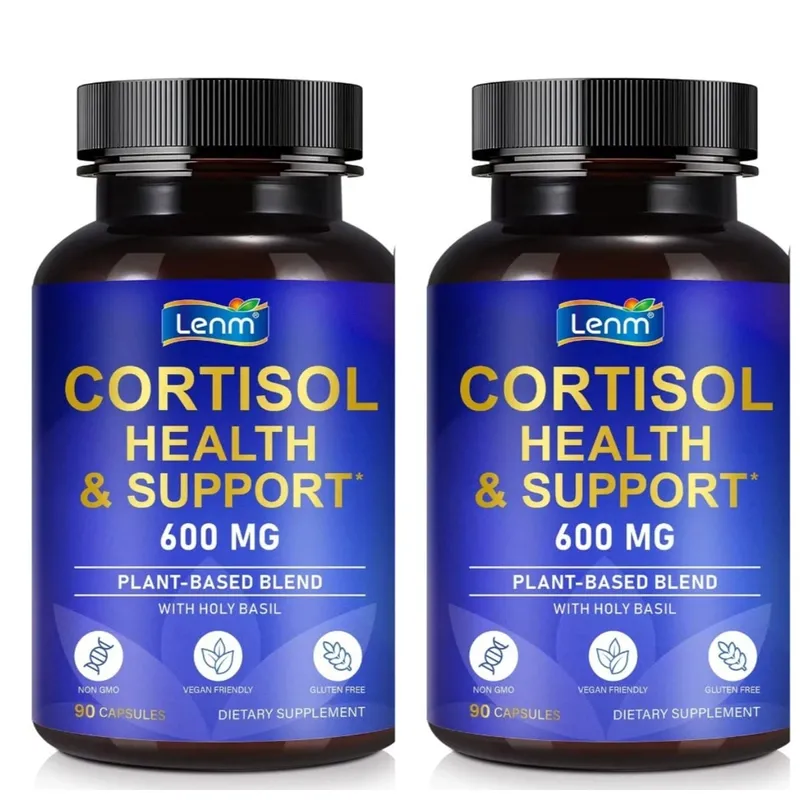 Lenm Cortisol Health Support Capsules Ashwagandha Rhodiola Holy Basil L-Theanine Para sa Stress Balance at Relaxation Adult 90 Count — image 8