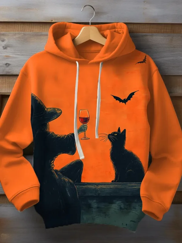 Halloween Men's Graphic Hoodie Pumpkin Prints Classic Casual 3D Pullover Holiday Fashion Hoodies Thin Style Long Sleeve Hooded — image 35