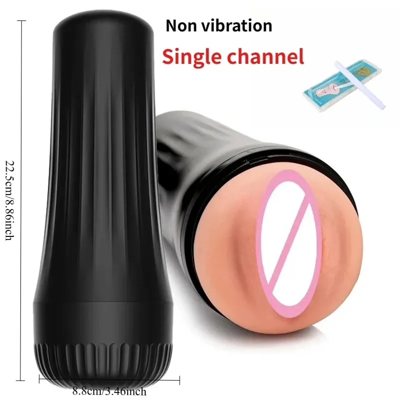 2 I 1 realistisk kunstig vagina til mænd onaner kop Deep Throat Blowjob massager lomme fisse erotisk penis sexlegetøj til voksne — image 9