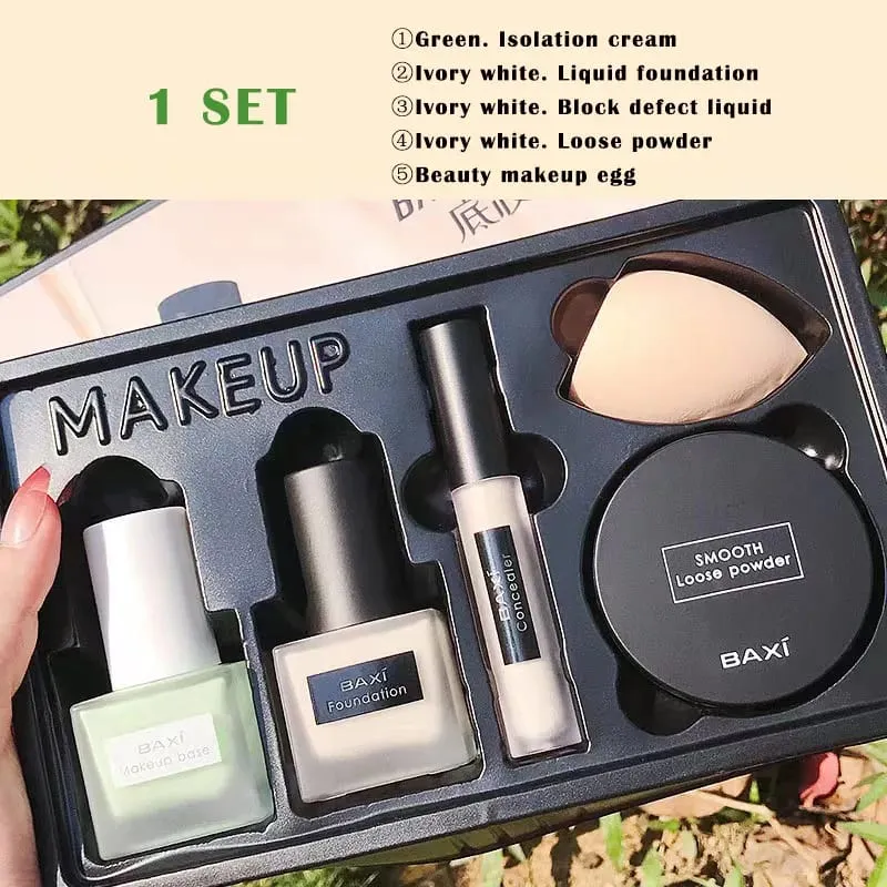 Make Up Face Powder Matte Makeup Foundation Cream for Face Professional Concealing Dark Circle Liquid Corrector Cream Cosmetic