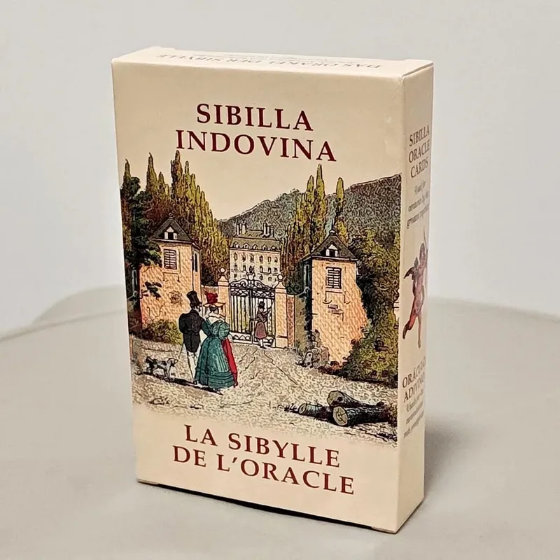 Kad Oracle Sibilla Indovina 10.5*6cm Dek Ramalan Vintaj 52 Kad - Gaya Victoria Berbilang Bahasa