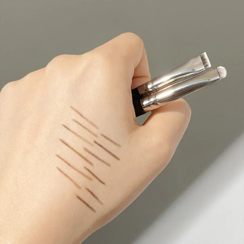 Makeup Brushes Eyeliner Eyebrow Detail Brush Portable Small Angled Flat Round Brush Professional Liner Brow Beauty Make Up Tools — image 5
