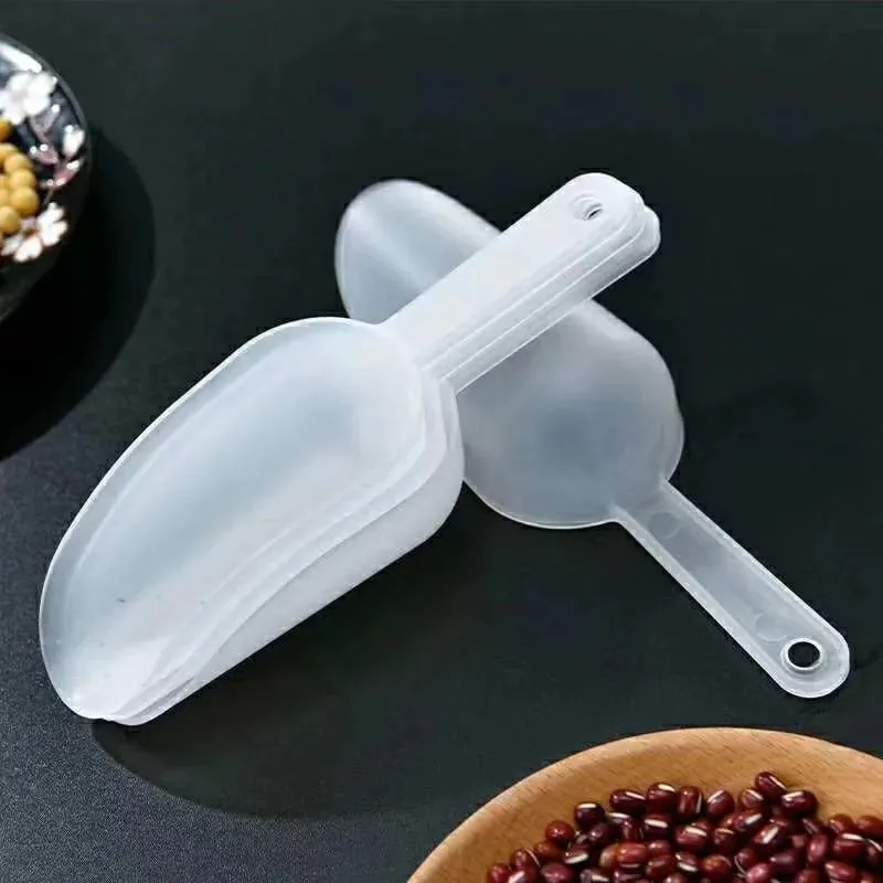 Mini Plastic Ice Shovel Kitchen Flour Food Candy Ice Cream Scoop Dessert Pelles Bonbons Beans Scoops Party Buffet Small Tools — image 6