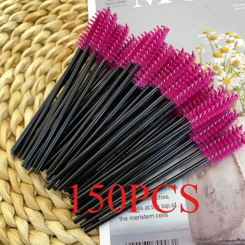 150/300pcs Mascara Wands Eyelash Brush Spoolies for Eye Lash Extension Eyebrow and Makeup Tool Wholesale Makeup Brushes — image 15