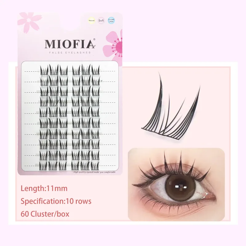 Cluster Lashes Natural Eyelash Extension Fluffy Fox Eye Lashes Mixed Tary Large Capacity Anime Lashes DIY Eyelash Cluster — image 19
