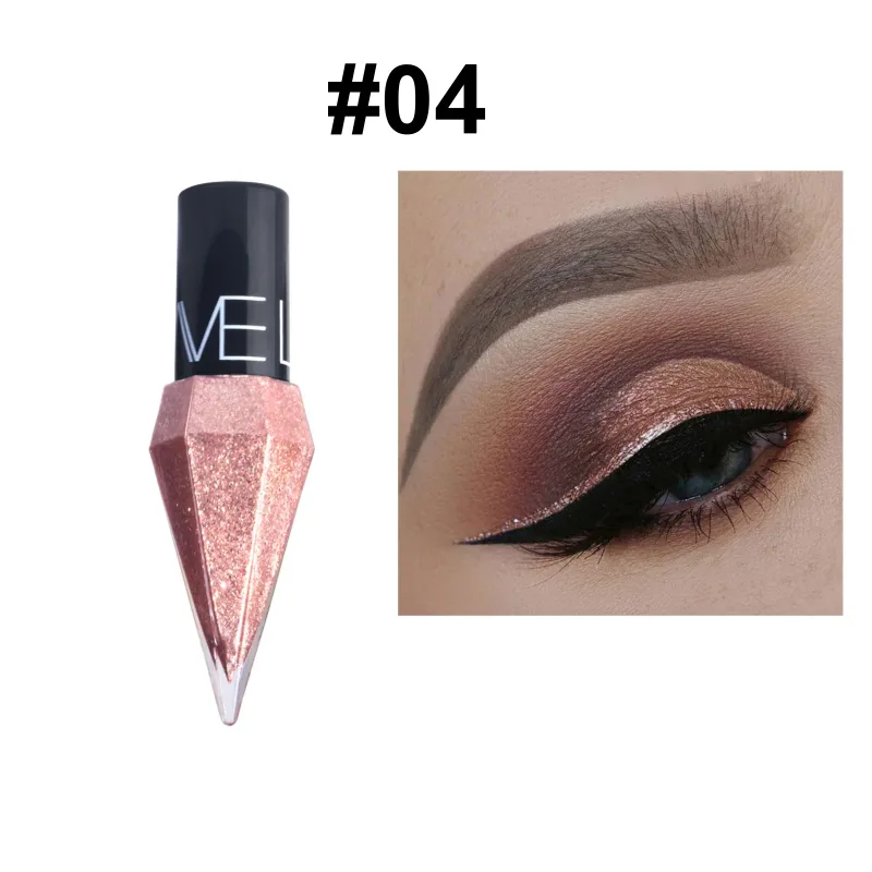 Pearlescent Diamond Liquid Eyeliner Shimmer Waterproof Long Lasting Glitter Silver Color Easy to Wear Eye Pencil Korean Makeup — image 9