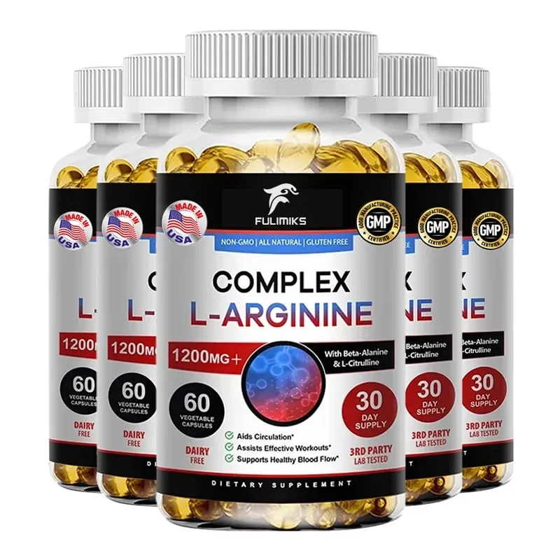 L-Arginine Nitric Oxide Supplement Helps Build Muscle and Supports Blood Flow Circulation Nutrient Delivery and Pumping — image 11