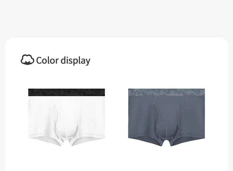 Boxer da uomo Pantaloncini Biancheria intima modale Mutandine da uomo Solido traspirante Proiettile Separazione Pouch Mutande Tronchi maschili Cueca Plus Size — image 6