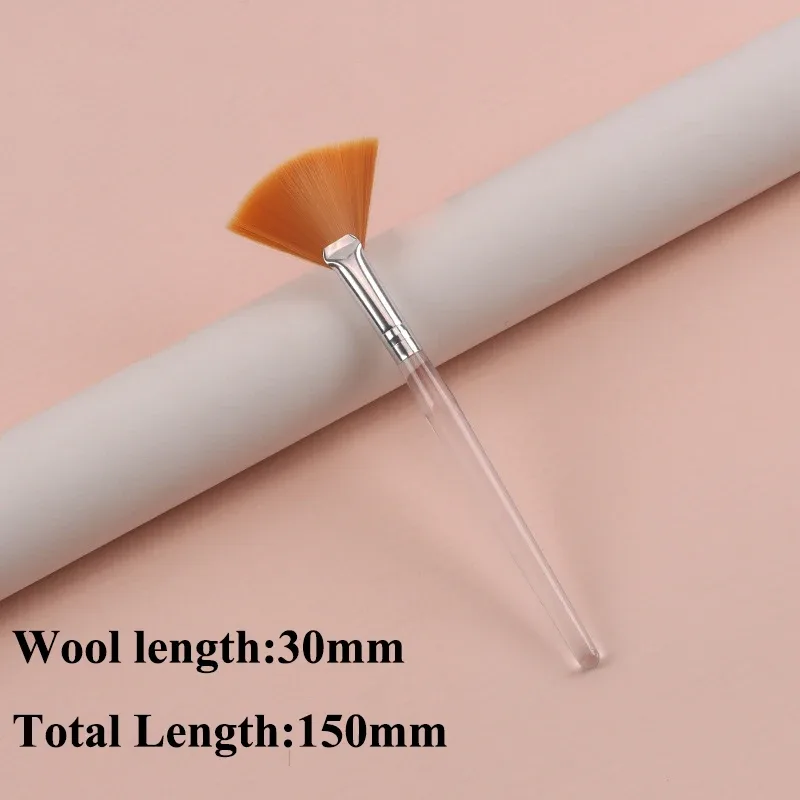 Practical Facial Brushes Fan Makeup Brushes Portable Mask Brush Cosmetic Tools for Women Flexible Facial Soft Mask Applicator — image 19